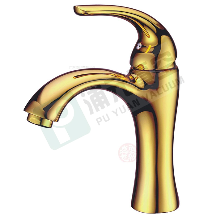 Faucet samples coated by PVD vacuum coating machine